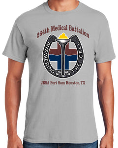 264th Medical Battalion  Ice Gray Short Sleeve T-Shirt MEDIUM  SKU: 2039