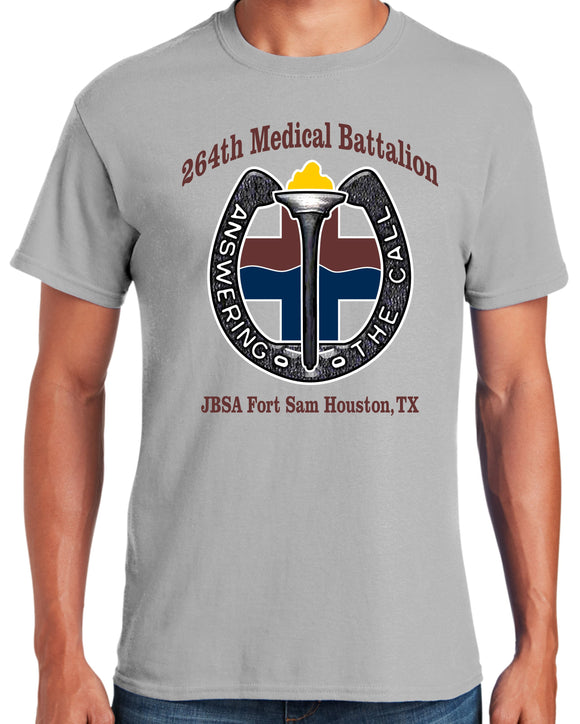 264th Medical Battalion  Ice Gray Short Sleeve T-Shirt MEDIUM  SKU: 2039