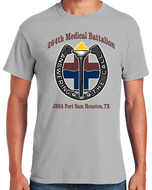 264th Medical Battalion  Ice Gray Short Sleeve T-Shirt LARGE SKU: 2040