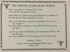 Print Prayer of an Army Nurse