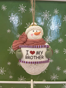 I love my brother Snowman
