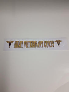 Army Veterinary Bumper Sticker