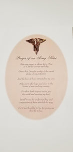 Prayer of an Army Nurse 8x10 : SKU : 1683