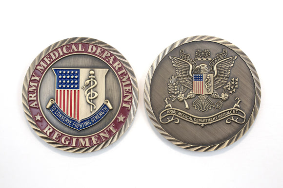 Regimental Color Coin 2 Sid : SKU : 181-1 OR 181-2