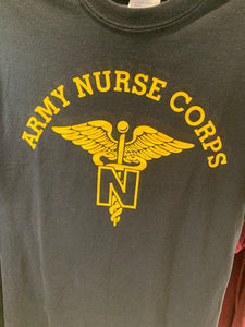 Nurse Corps Black T-Shirts  : SKU : 1158 - 1160