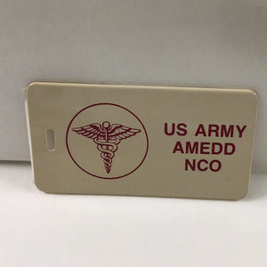 AMEDD NCO Luggage Tag : SKU: 326